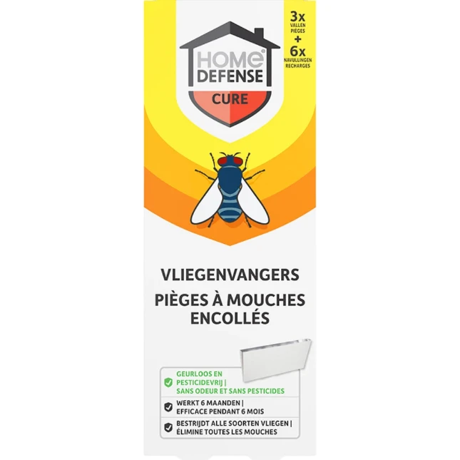 Home Defense Vliegenvangers (3 vallen + 6 navullingen)