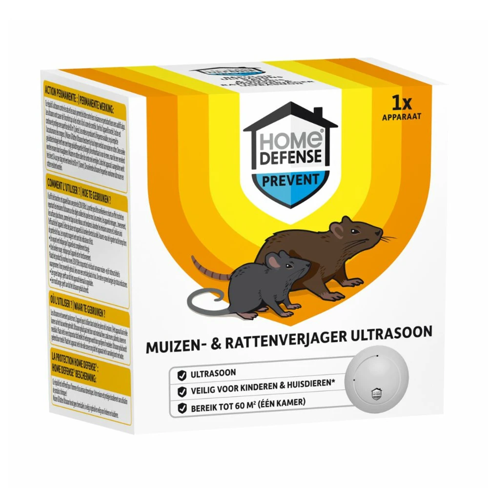 Home Defense Muizen- & Rattenverjager 60m²