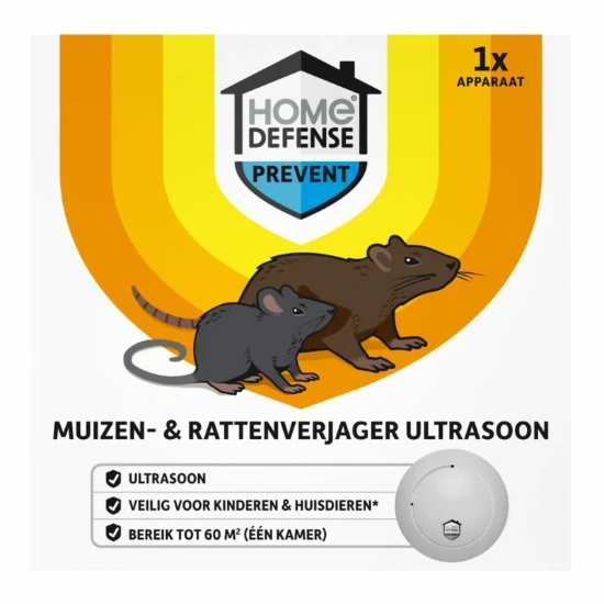 Home Defense Muizen- & Rattenverjager 60m²