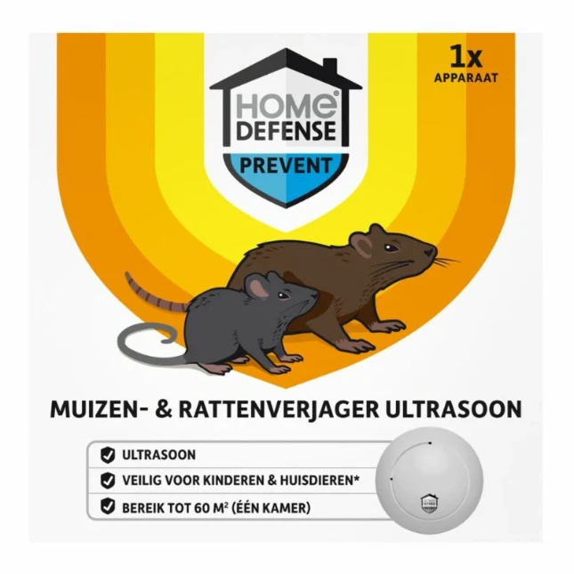 Home Defense Muizen- & Rattenverjager 60m²