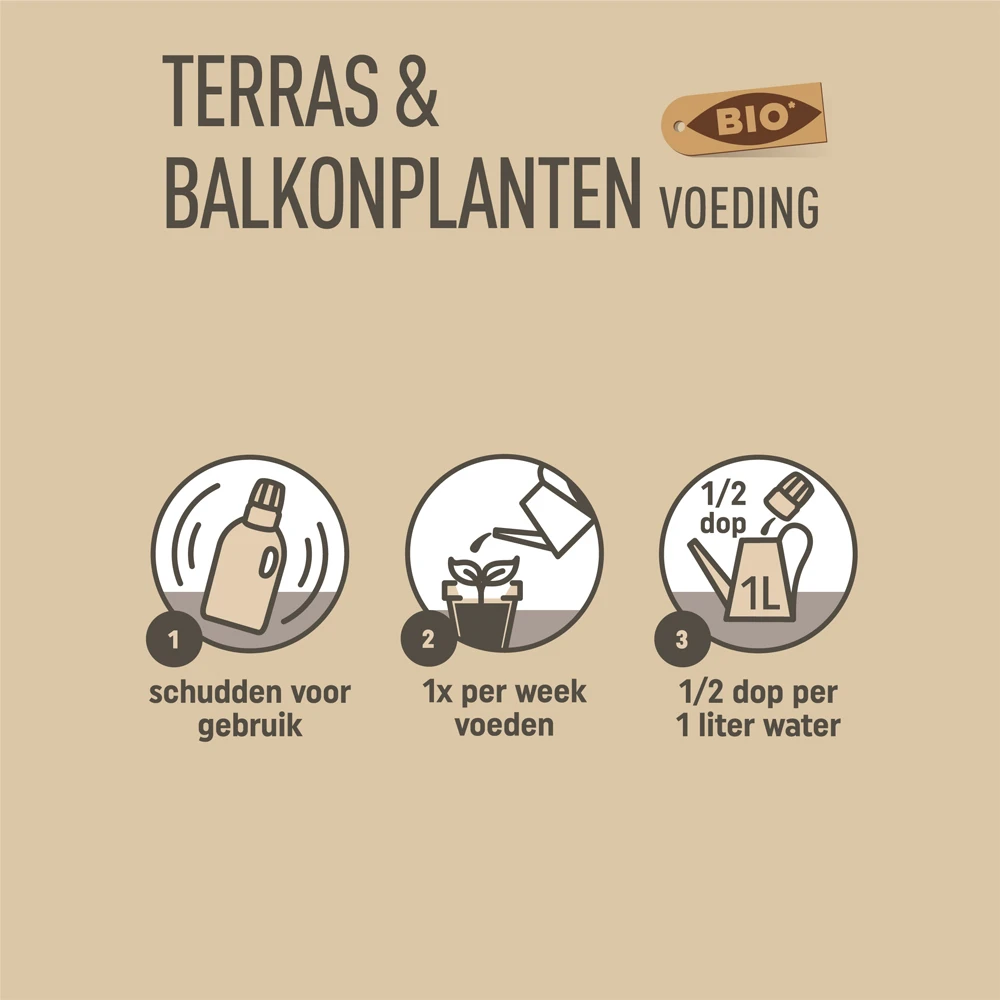 Pokon Bio Terras & Balkon Planten Voeding 500ml