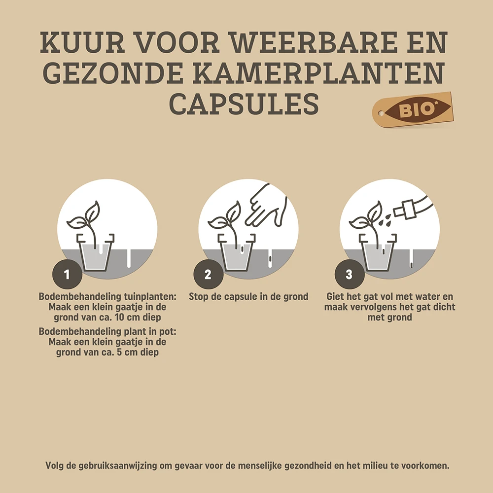 Pokon Bio Kuur voor Kamerplanten 12 capsules