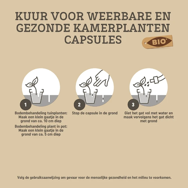Pokon Bio Kuur voor Kamerplanten 12 capsules