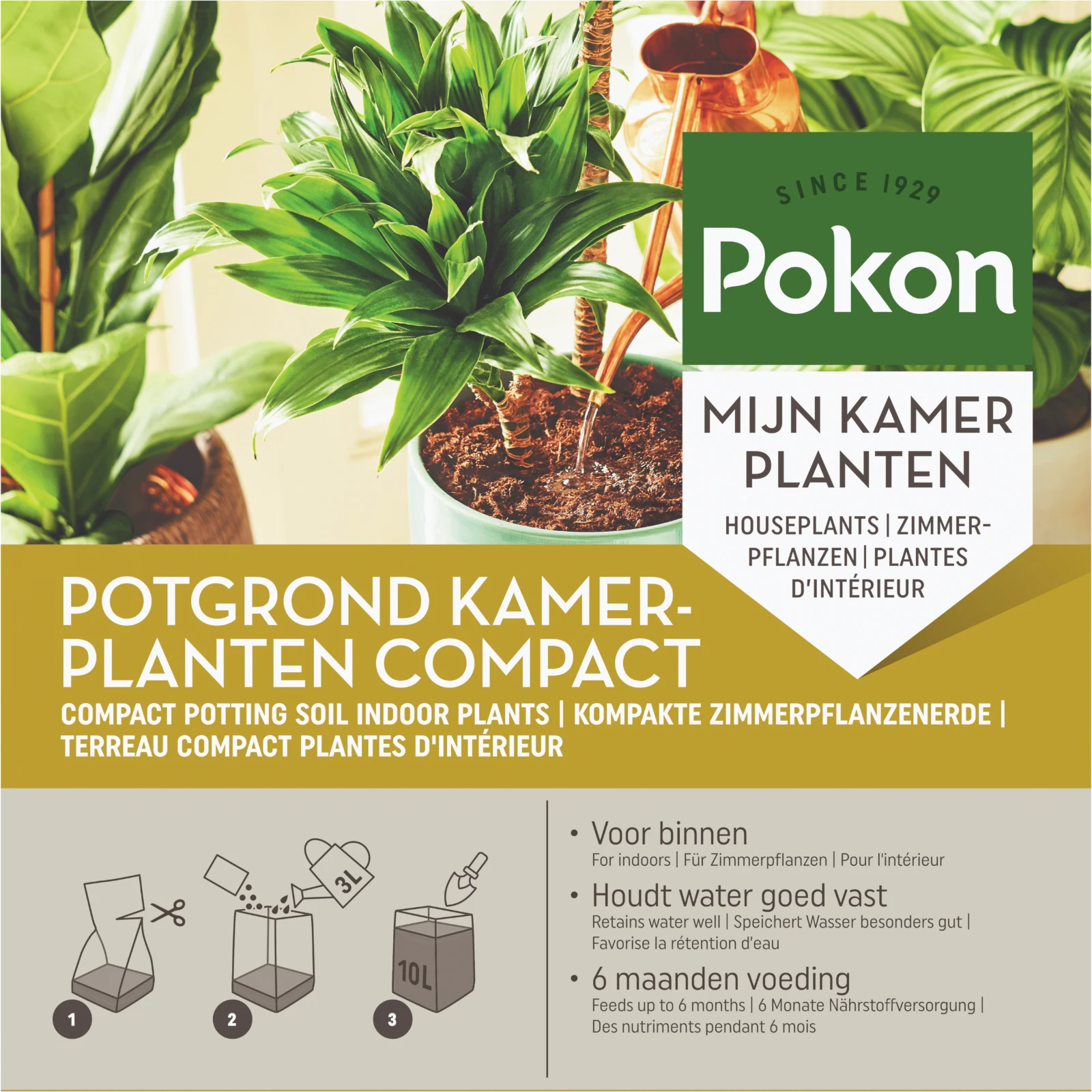 Pokon Potgrond Kamerplanten Compact 10L