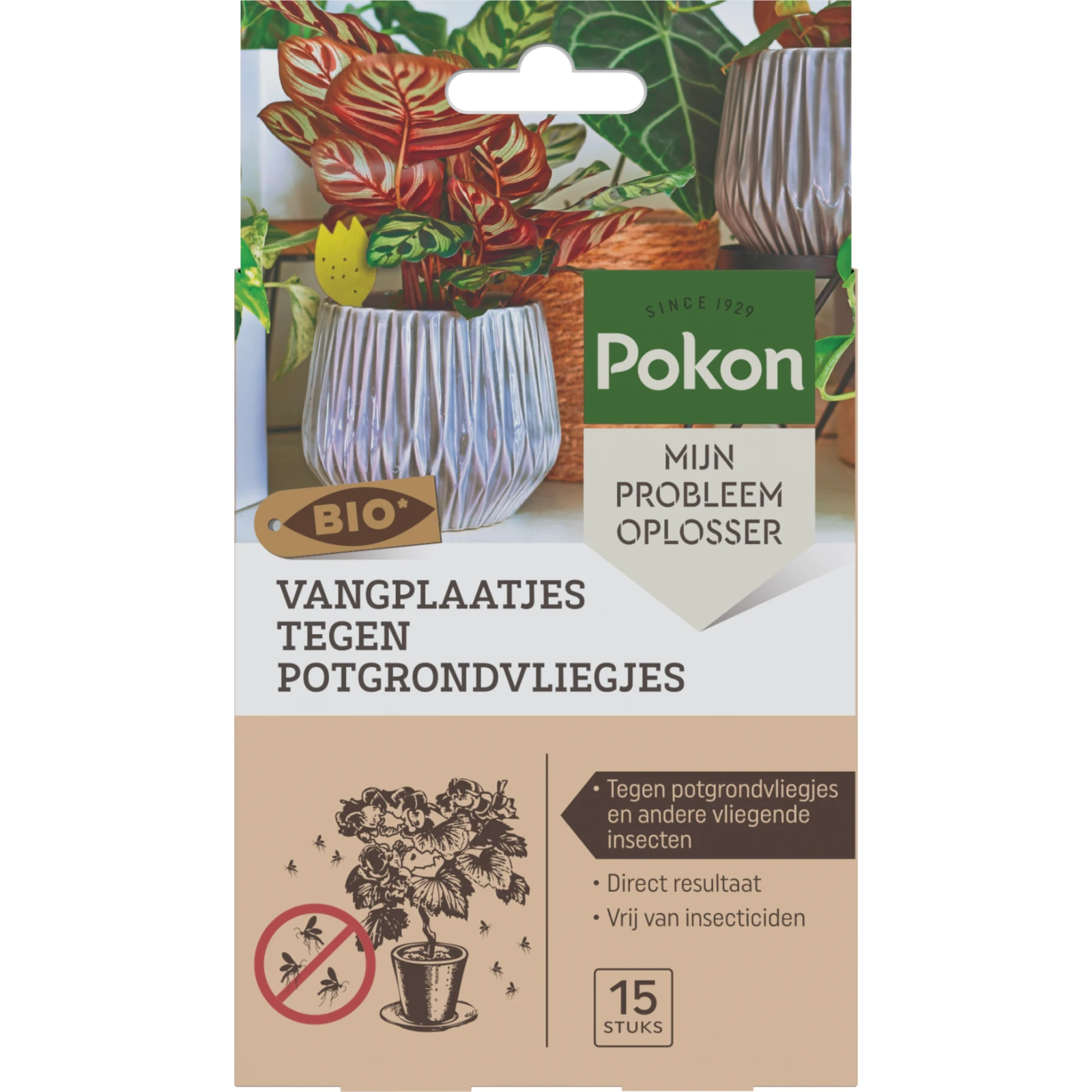 Pokon Bio Vangplaatjes tegen Potgrondvliegjes (15 stuks)