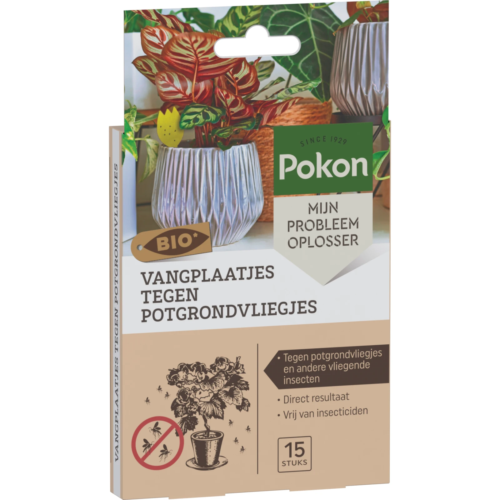 Pokon Bio Vangplaatjes tegen Potgrondvliegjes (15 stuks)