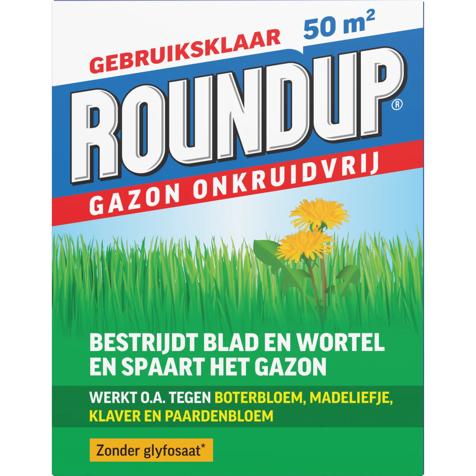 ROUNDUP Gazon Onkruidvrij 1kg 50m²