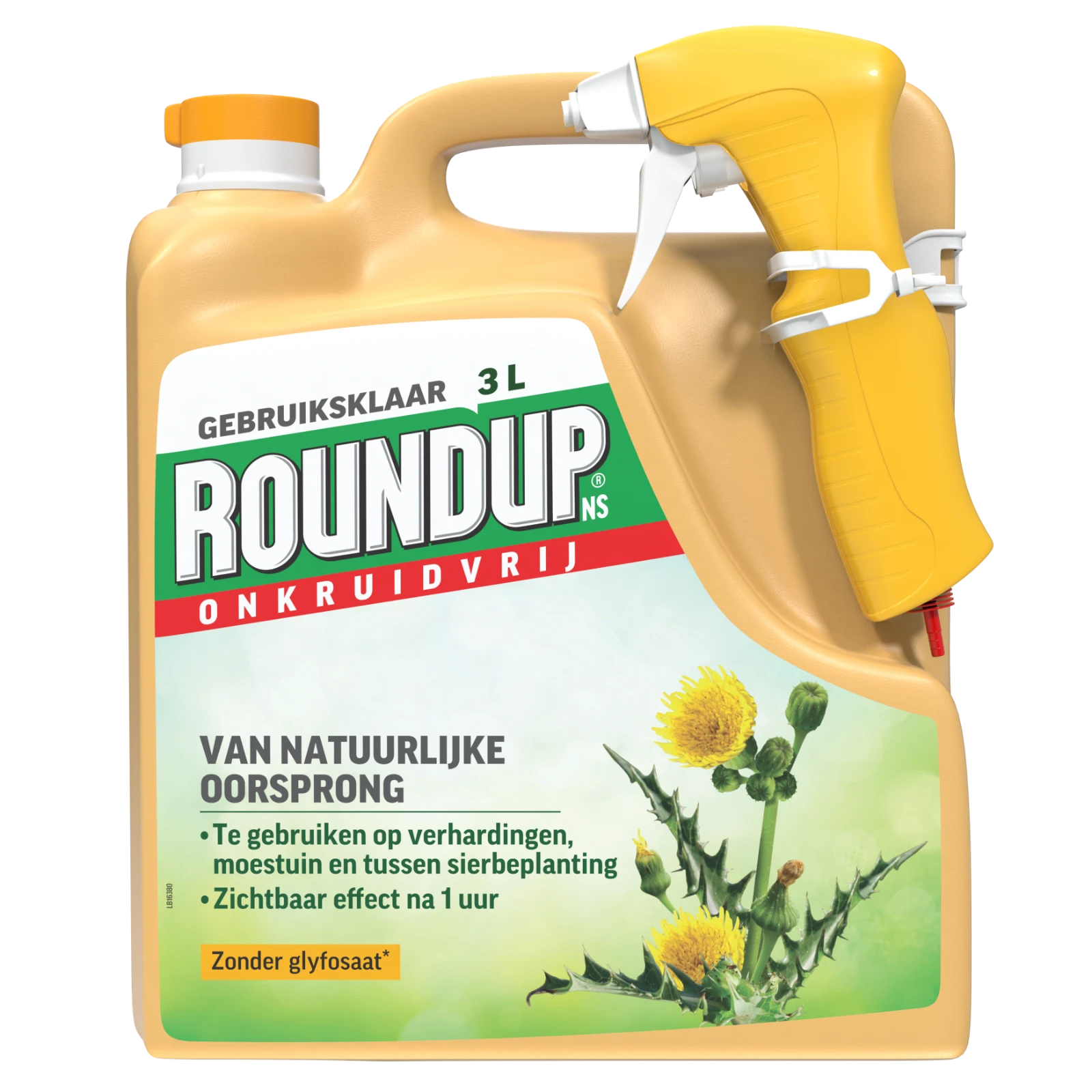 ROUNDUP NS Natuurlijk Onkruidvrij Kant en Klaar 3L 30m²