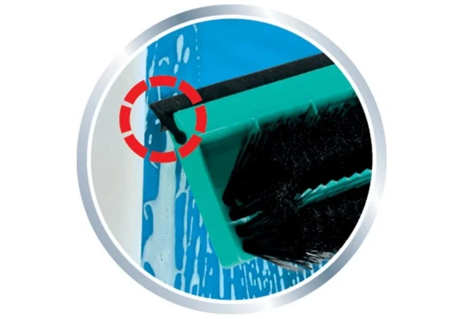 Leifheit Raamwisser Brush Window Cleaner met telescoopsteel 200 cm click-system