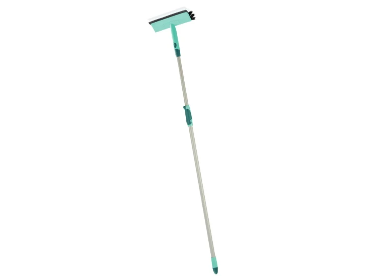 Leifheit Raamwisser Brush Window Cleaner met telescoopsteel 200 cm click-system