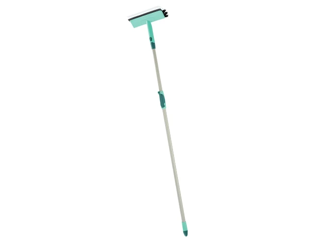 Leifheit Raamwisser Brush Window Cleaner met telescoopsteel 200 cm click-system