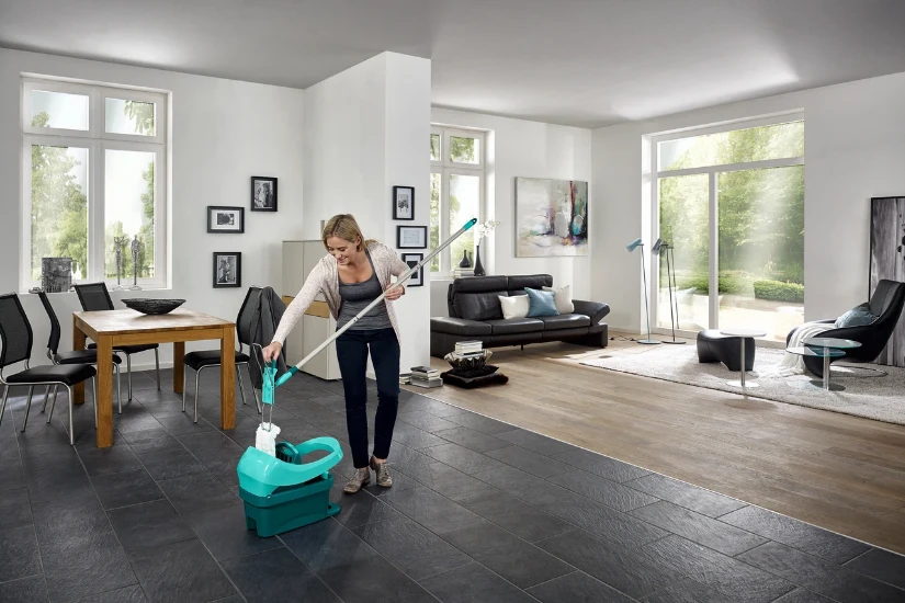 Leifheit Emmer Profi met pers en wielen 8L