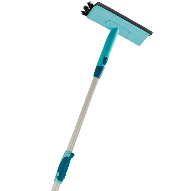 Leifheit Raamwisser Brush Window Cleaner met telescoopsteel 200 cm click-system