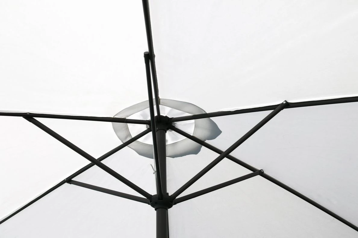 Parasol Luxe 8-ribs 300cm wit