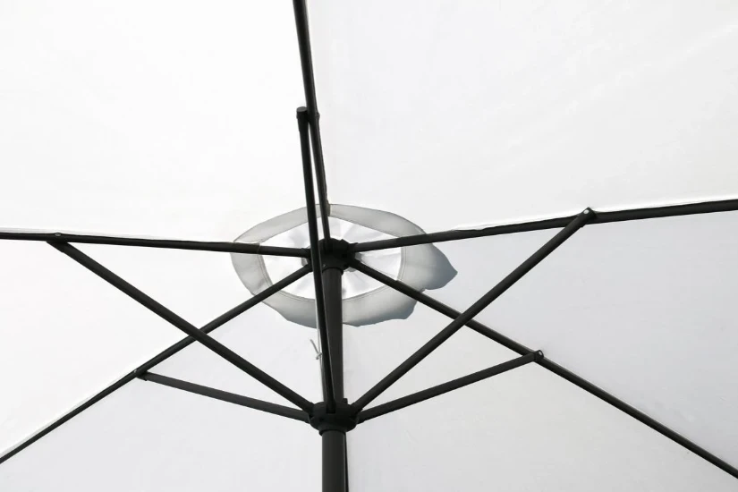 Parasol Luxe 8-ribs 300cm wit