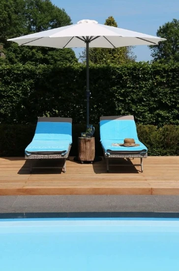 Parasol Luxe 8-ribs 300cm wit