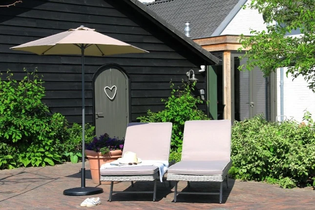 Parasol rond 2.00m ecru