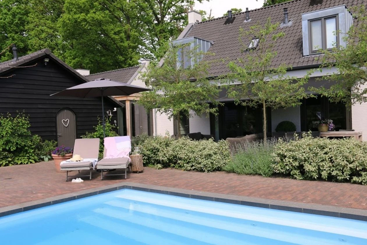 Parasol Luxe 6-ribs 300cm antraciet