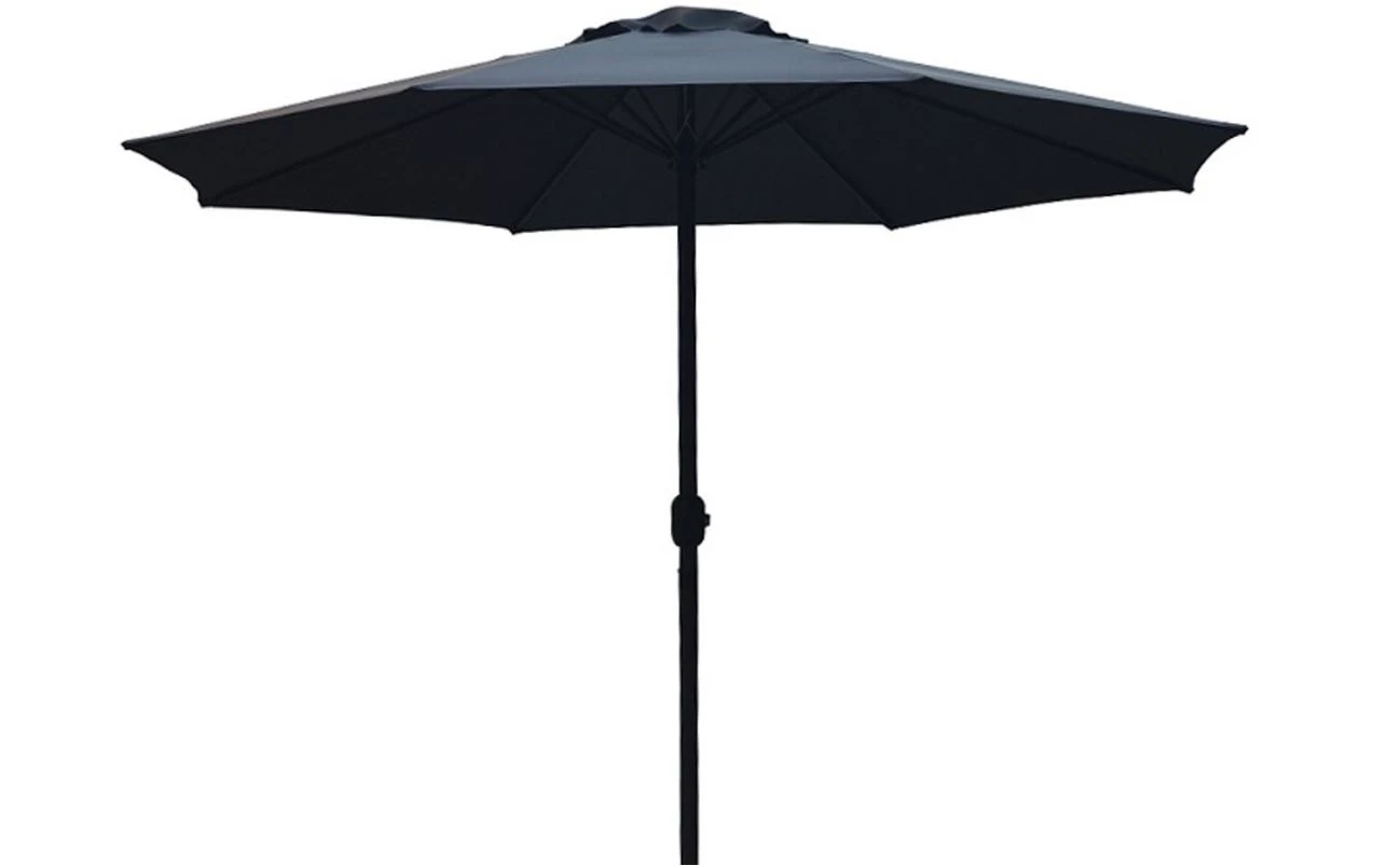 Parasol Luxe 8-ribs 300cm antraciet