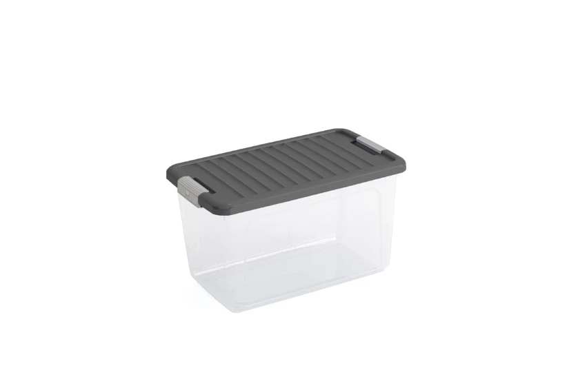Kis W box M 29,5L transparant/grijs