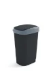 Curver Dual Touch Vuilbak M 25L Zwart/Grijs