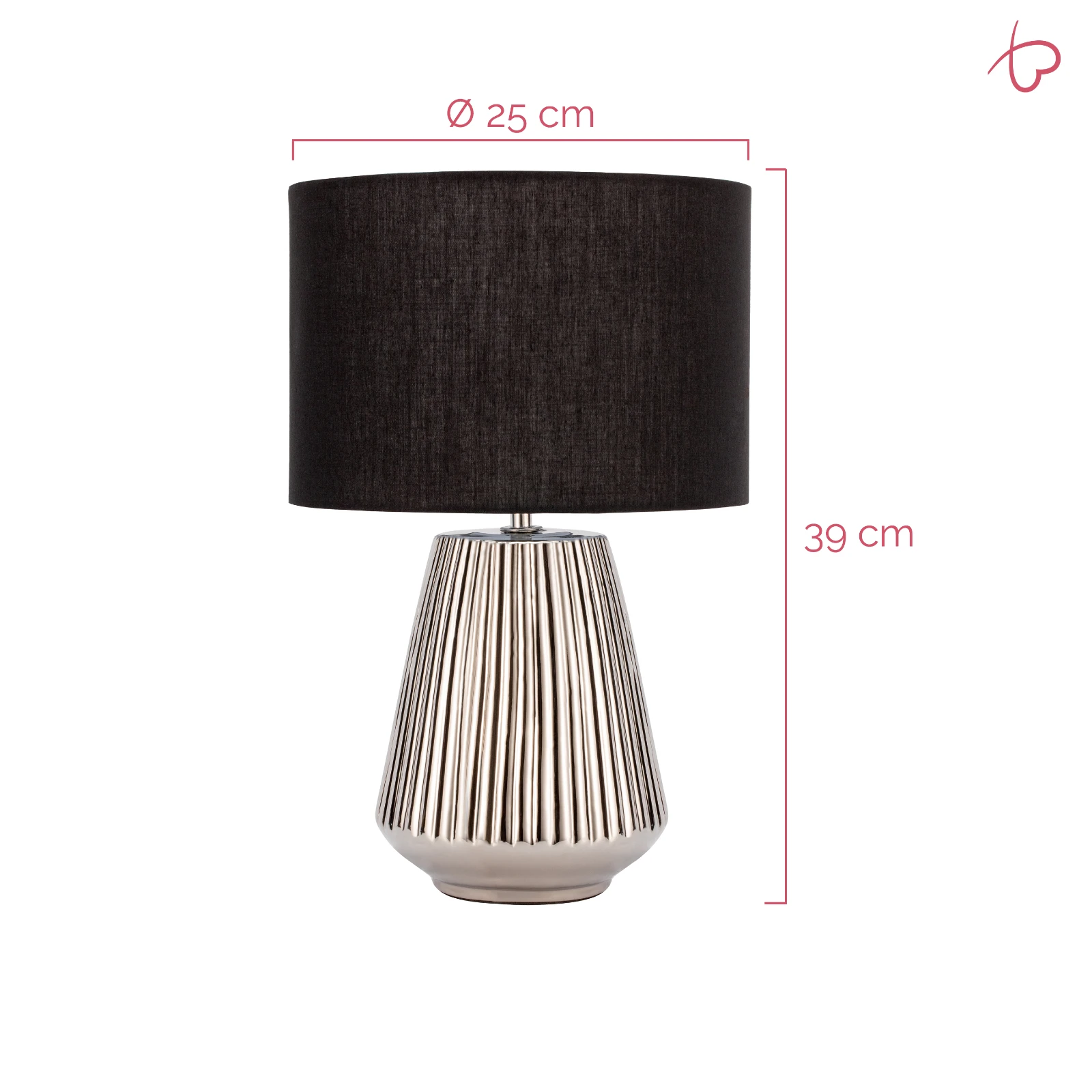 Pauleen Tafellamp Toss of Silver - E27-60W