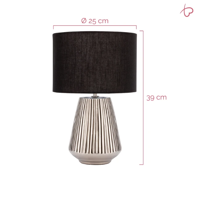 Pauleen Tafellamp Toss of Silver - E27-60W