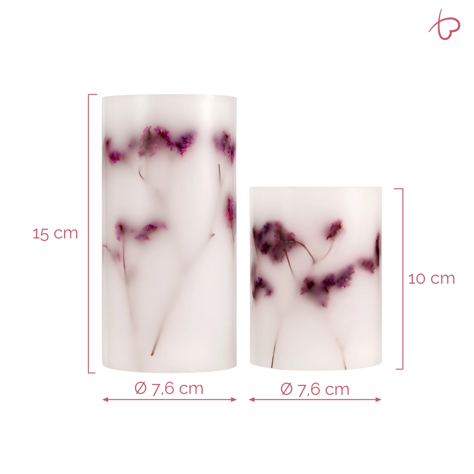 Pauleen LED-kaarsen Wax Shine Bloom - 2 stuks