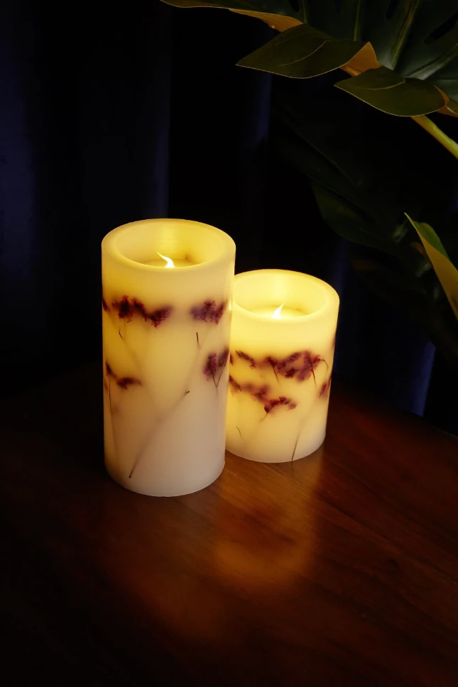Pauleen LED-kaarsen Wax Shine Bloom - 2 stuks
