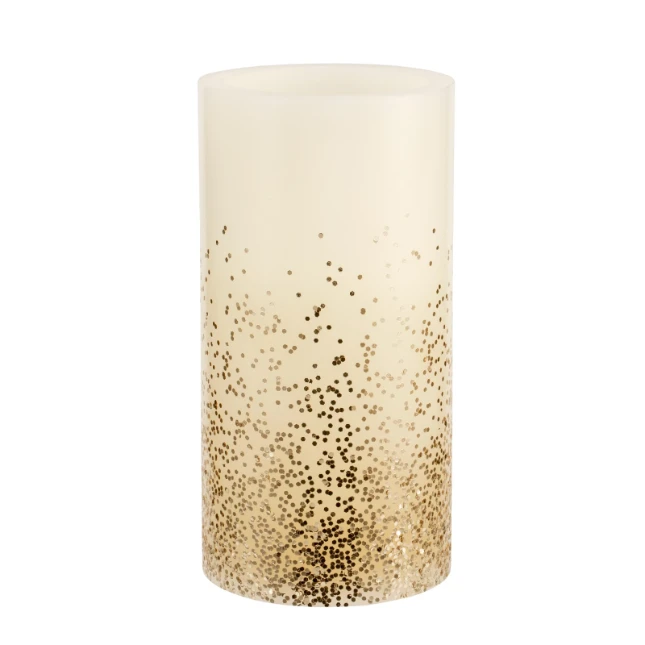 Pauleen LED-kaarsen Wax Golden Glitter - 2 stuks