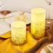 Pauleen LED-kaarsen Wax Golden Glitter - 2 stuks