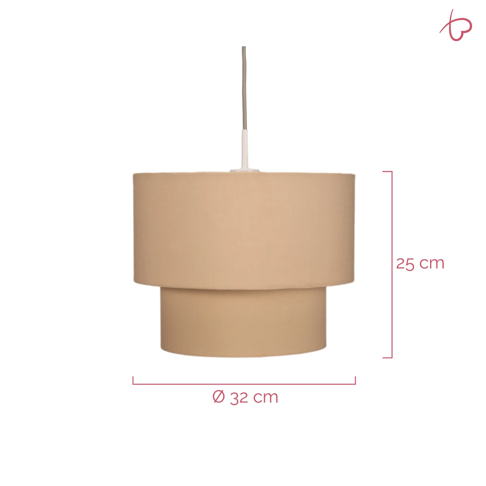 Pauleen Hanglamp Soft Shine - Zand