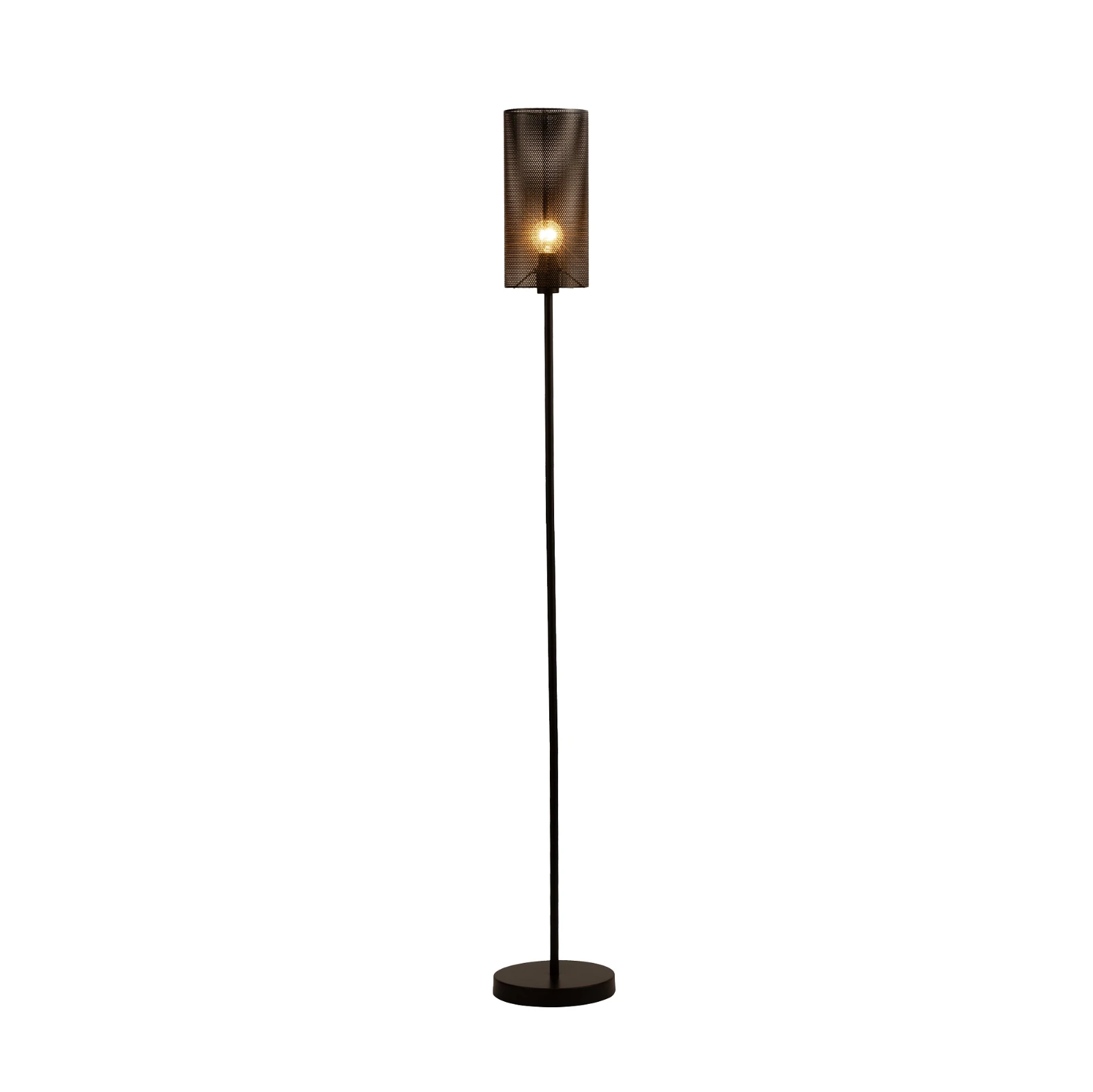 Pauleen Staande Lamp Black Mesh - Zwart
