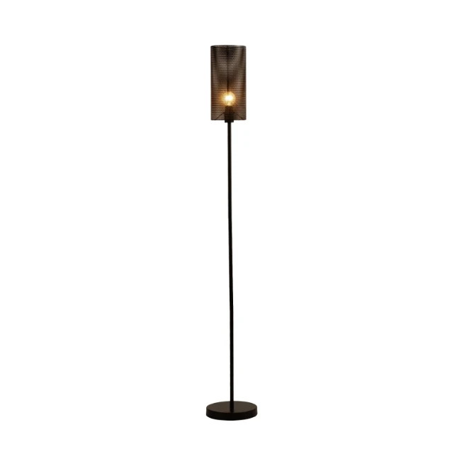 Pauleen Staande Lamp Black Mesh - Zwart