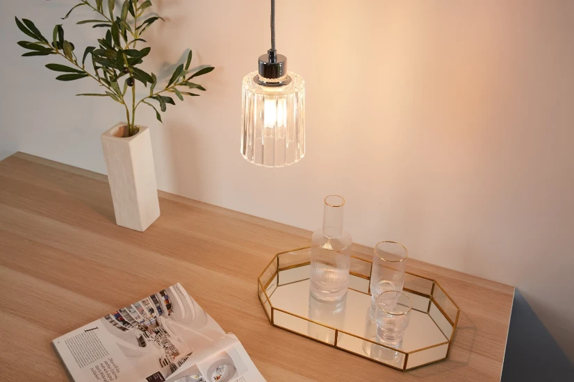 Pauleen Hanglamp Gleaming White - Helder Glas