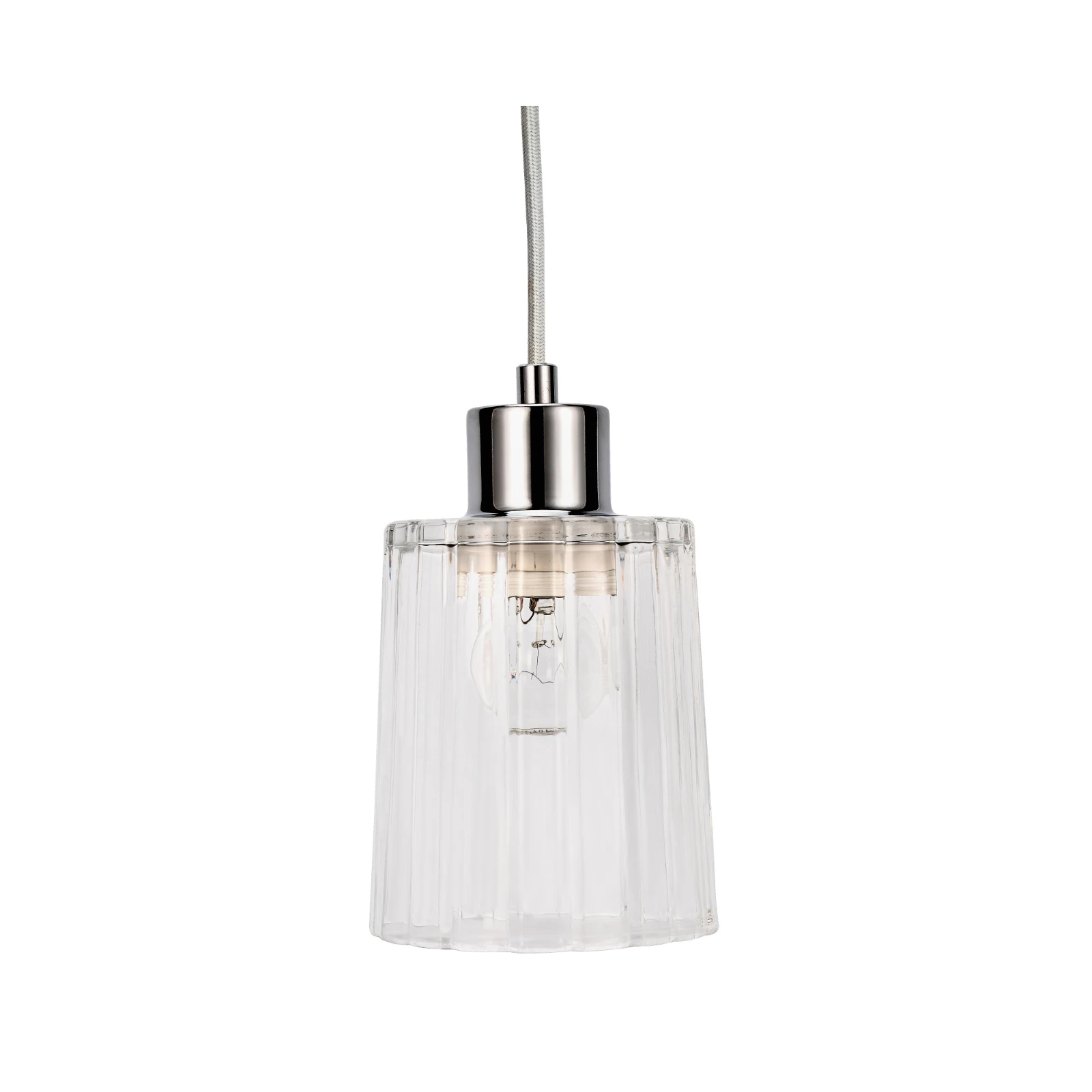 Pauleen Hanglamp Gleaming White - Helder Glas