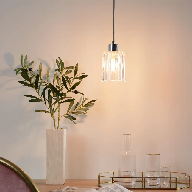 Pauleen Hanglamp Gleaming White - Helder Glas