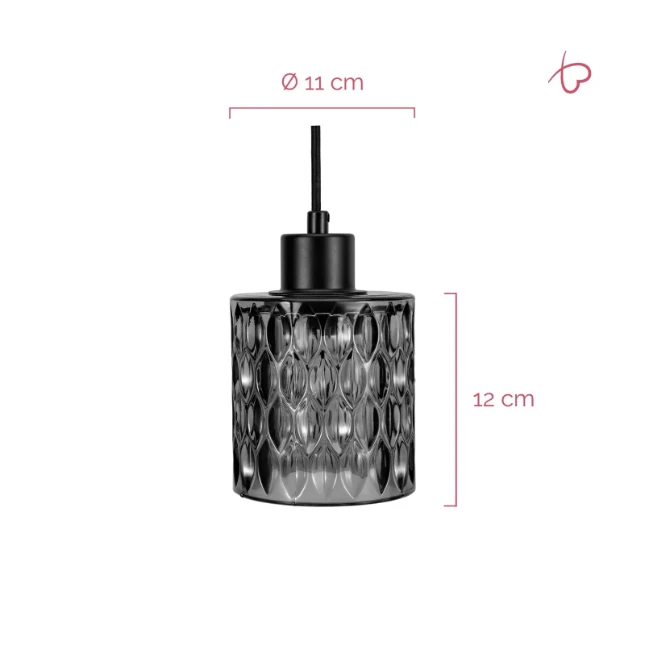 Pauleen Hanglamp Gleaming Magic - Grijs Rookglas
