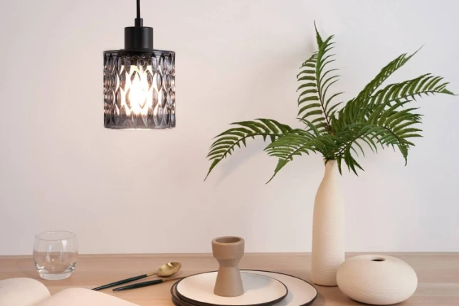 Pauleen Hanglamp Gleaming Magic - Grijs Rookglas
