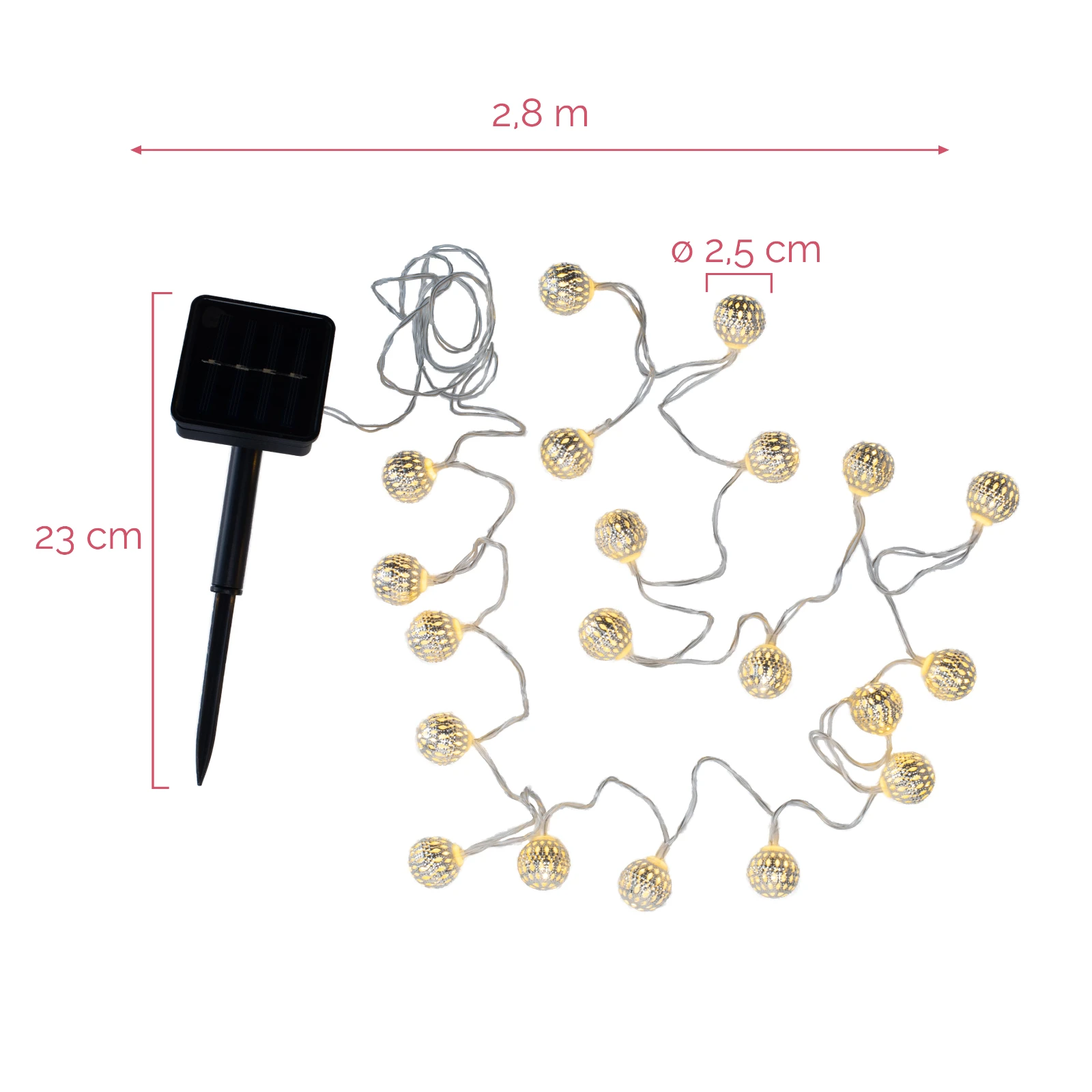 Pauleen Sunshine Glamour solar light chain Outdoo