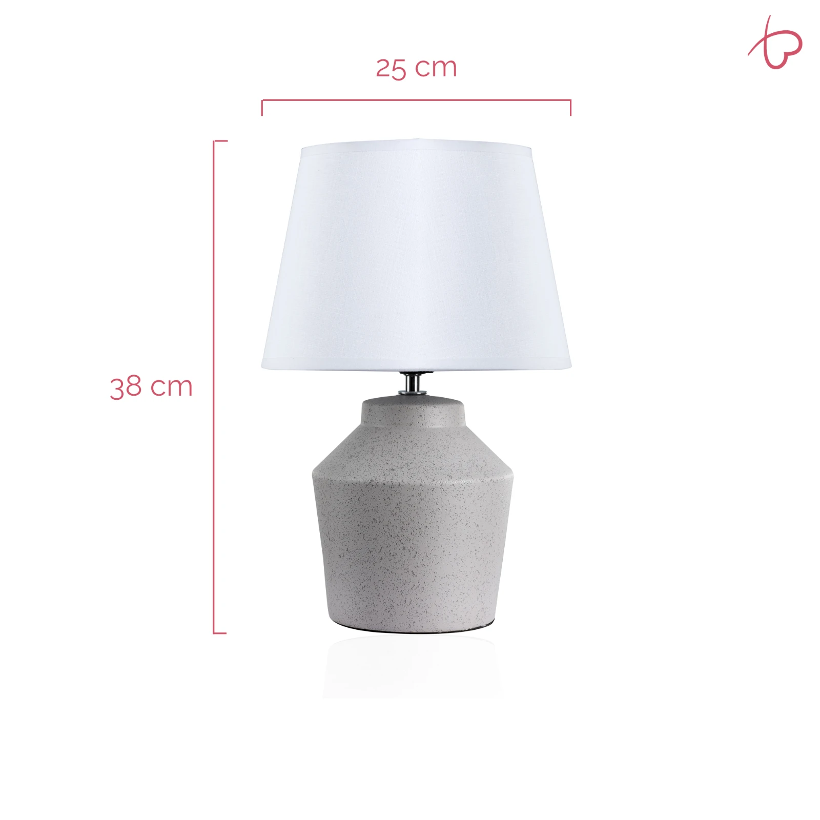 Pauleen Glowing Pearl Tafellamp whitegrey ceramic.