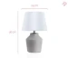 Pauleen Glowing Pearl Tafellamp whitegrey ceramic.