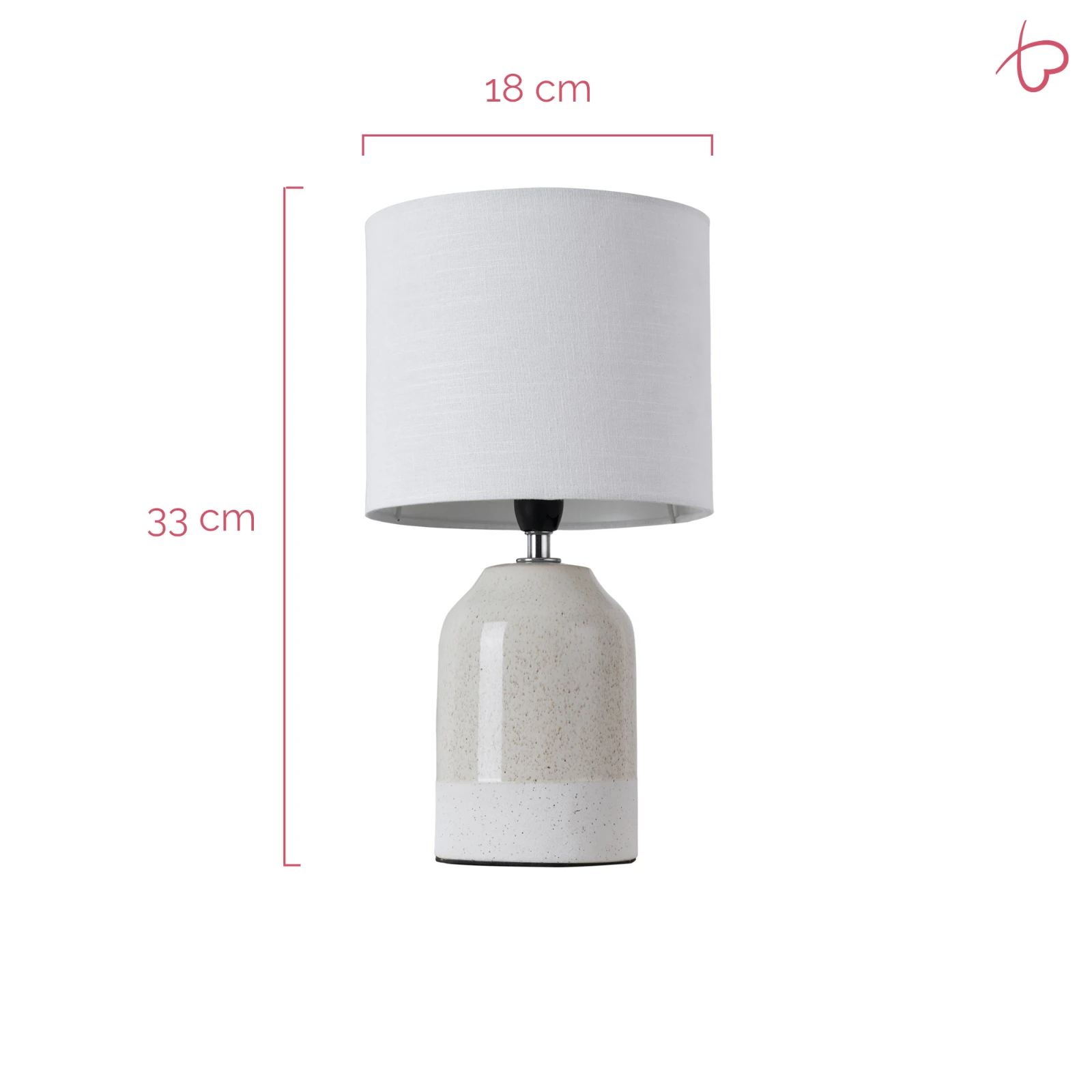 Pauleen Sandy Glow Tafellamp white-beige