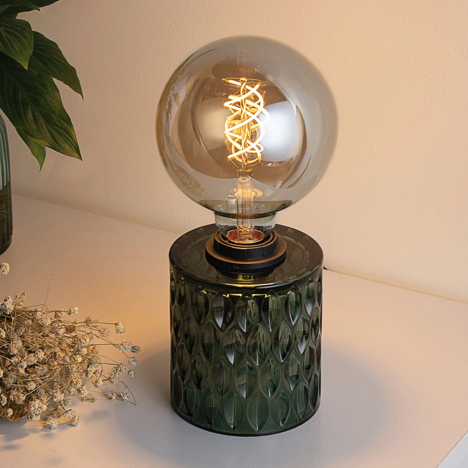 Pauleen Crystal Magic Tafellamp green glass.