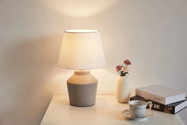 Pauleen Glowing Pearl Tafellamp whitegrey ceramic.