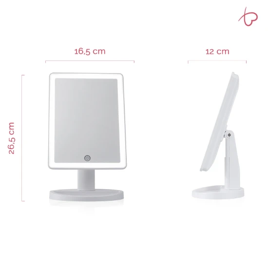Pauleen Spiegellamp USB white matt plastic.
