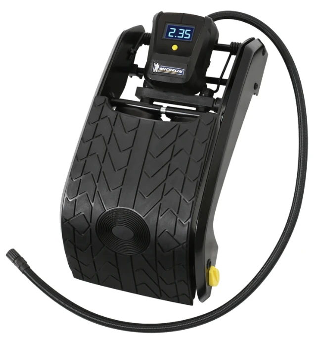 Michelin Dubbele Voetpomp met Digitale Drukmeter - 7 bar