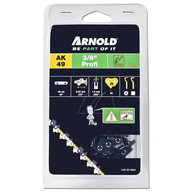 Arnold Chaîne 3-8" - 1,5 Mm - 64 Dl