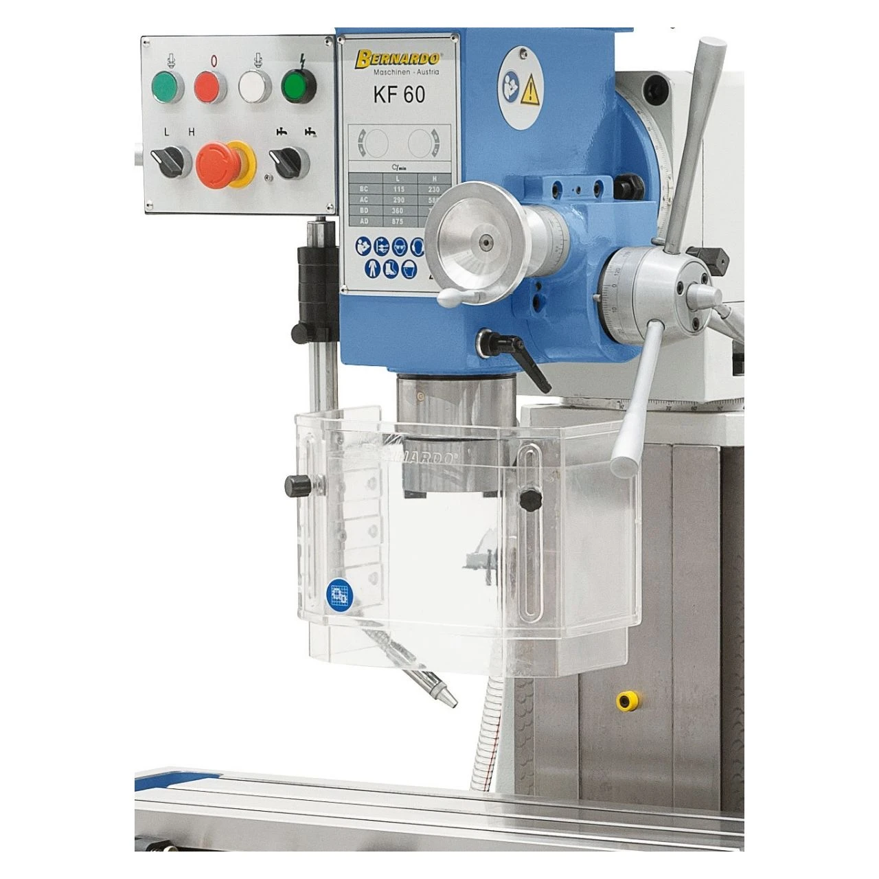 Bernardo Boor- & Freesmachine KF60 met 3-assige positieaanduiding ES-12 V