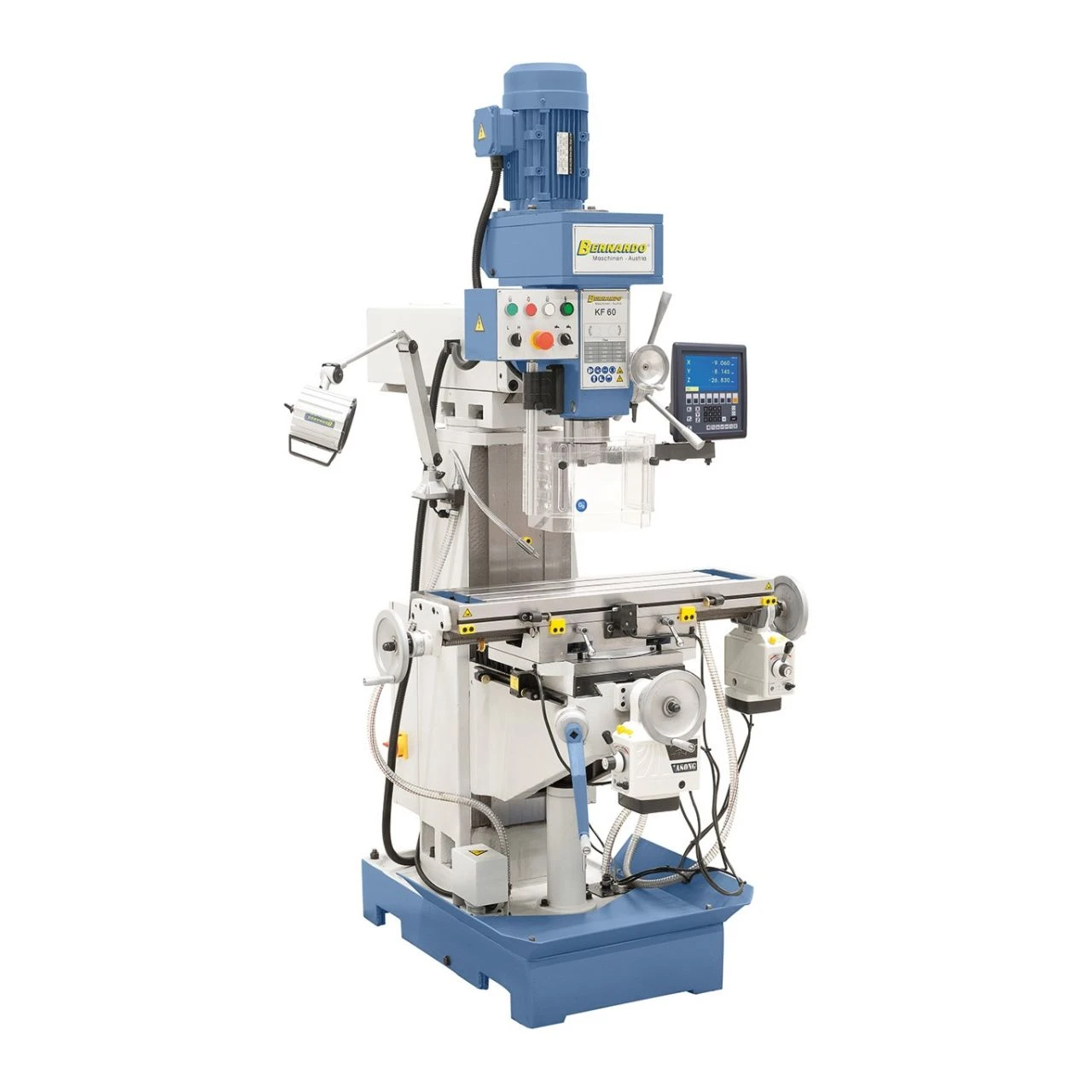 Bernardo Boor- & Freesmachine KF60 met 3-assige positieaanduiding ES-12 V